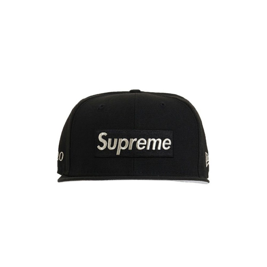 Women * | Economic Price Supreme $1M Metallic Box Logo New Era Black