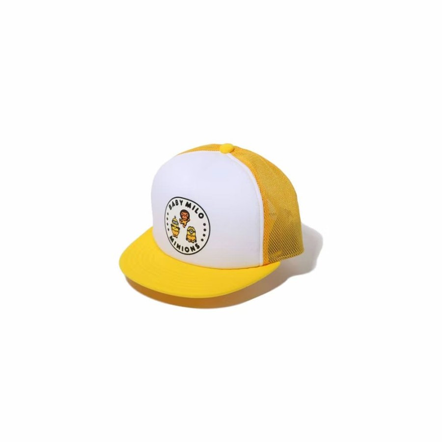 Men * | Economic Price Bape X Minions Mesh Cap Yellow