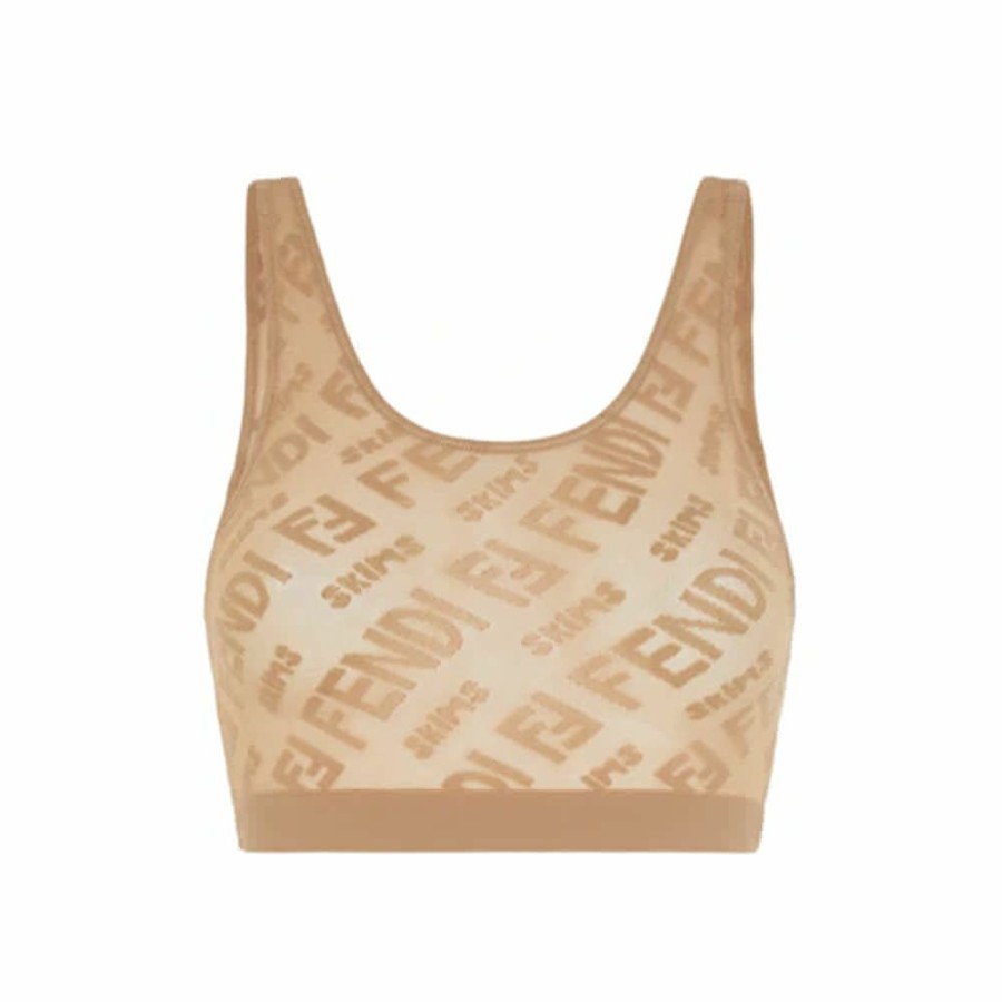 Women * | Special Price Fendi X Skims Hosiery Bralette California