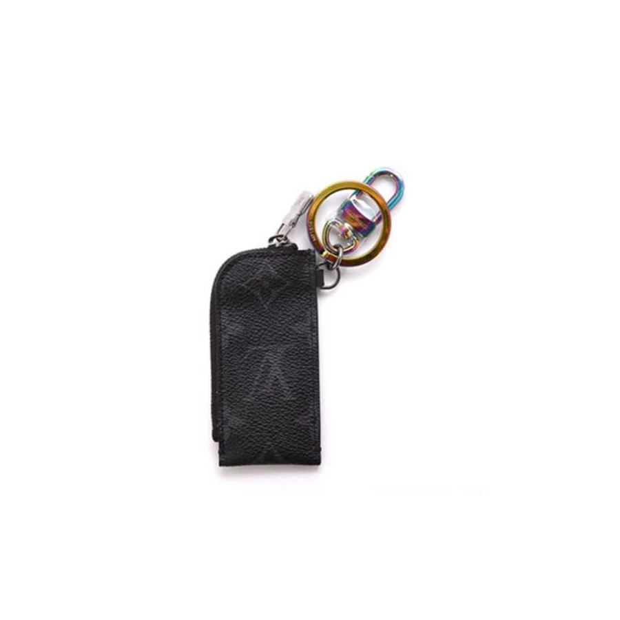 Women * | Half-Price Louis Vuitton X Fragment Key Pouch Flash Drive Monogram Eclipse Black/Grey