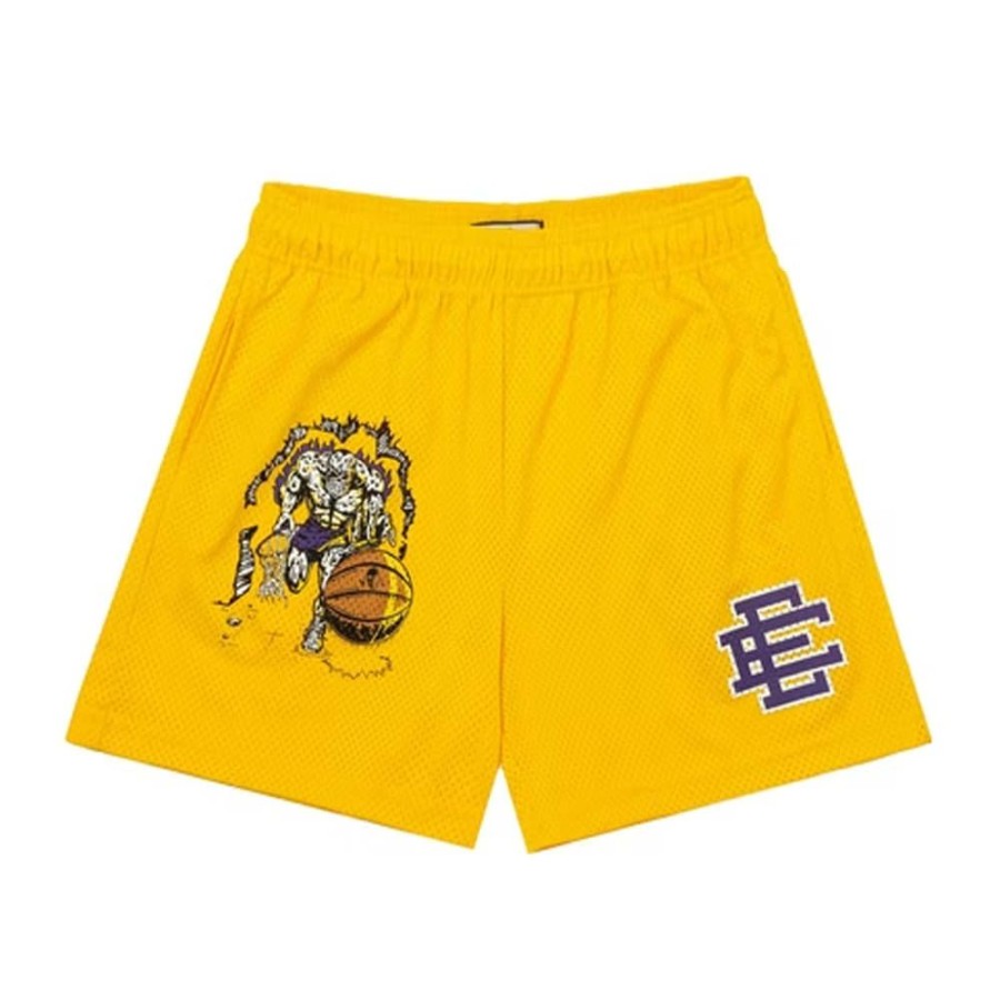 Men * | Clearance Sale Eric Emanuel X Warren Lotas Basic Short Yellow