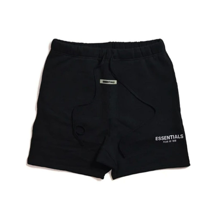 Men * | Suitable Price Fear Of God Essentials Sweat Shorts Black/White