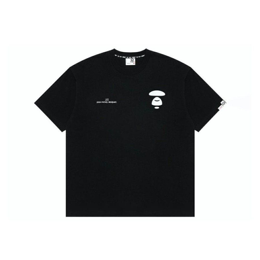 Clothing * | Temporary Discount Aape X Jean Michel Basquiat #3 Tee Black