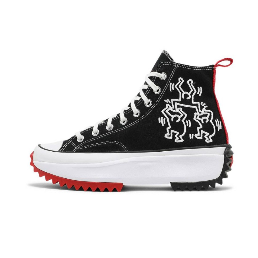 Sneakers * | Clearance Sale Converse Run Star Hike Hi Keith Haring Black