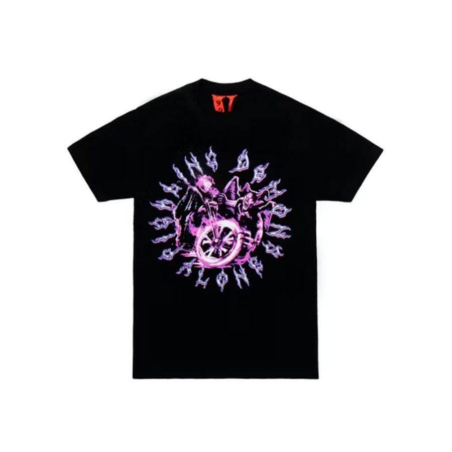 Clothing * | Temporary Discount Vlone X 999 Rider T-Shirt Black