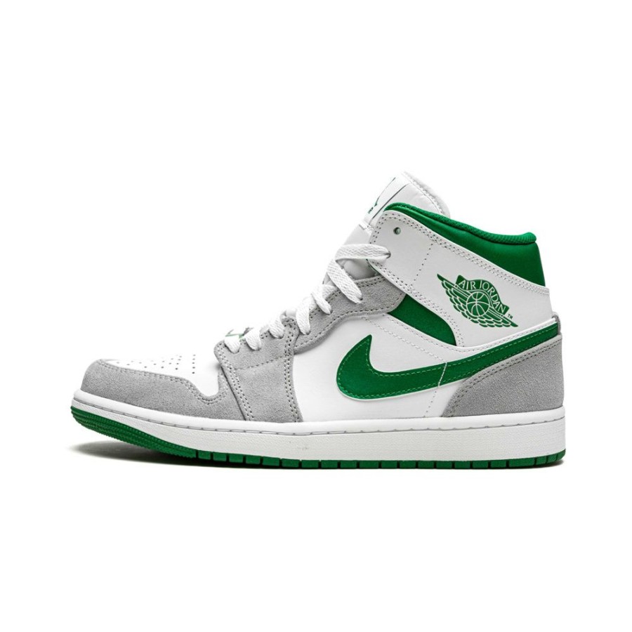 Sneakers * | Cut-Rate Jordan 1 Mid Grey Green