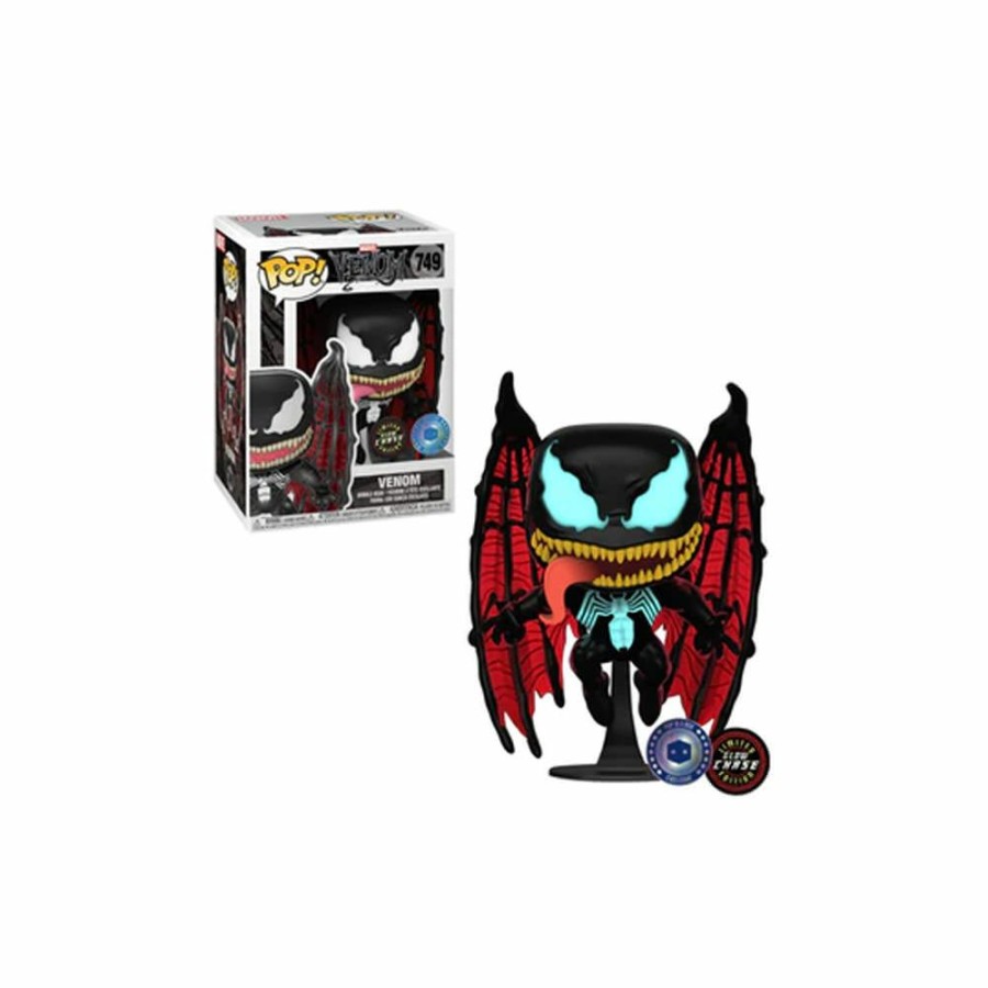 Kids * | Moderate Price Funko Pop! Marvel Venom Bobble-Head Pop In A Box Gitd Chase Exclusive Figure #749