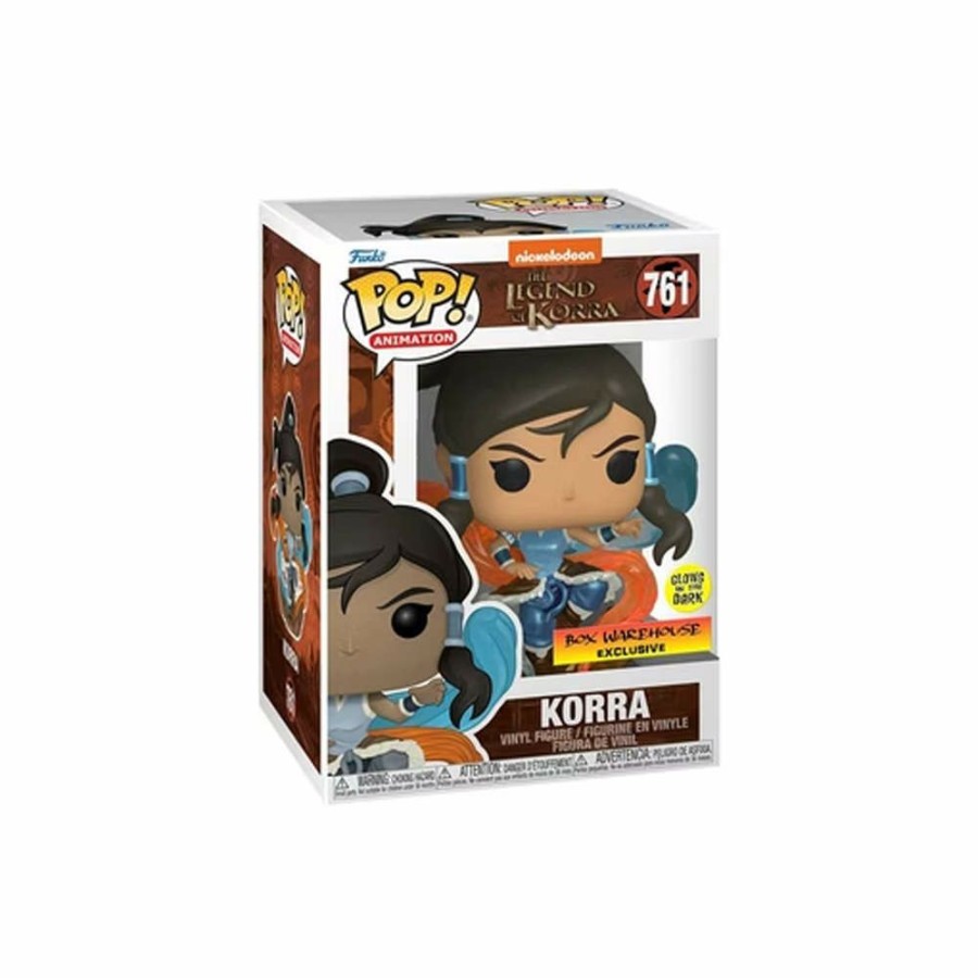 Kids * | Half Off Funko Pop! Animation The Legend Of Korra (Korra) Gitd Box Warehouse Exclusive Figure #761