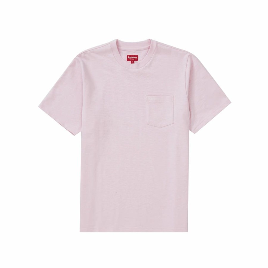 Clothing * | Affordable Price Supreme S/S Pocket Tee (Ss21) Light Pink