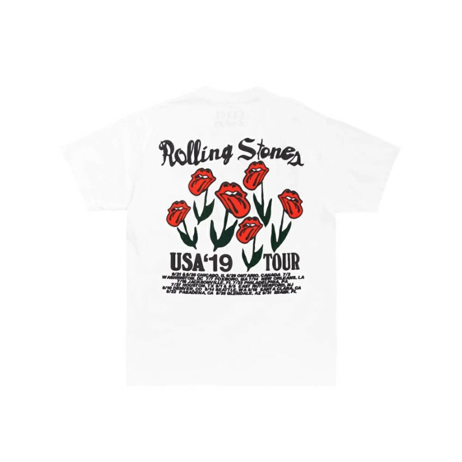 Clothing * | Affordable Price Cactus Plant Flea Market Rolling Stones Strange Plant T-Shirt White