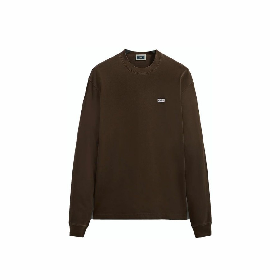 Clothing * | Reasonable Price Kith Long Sleeve Lax Tee Hickory