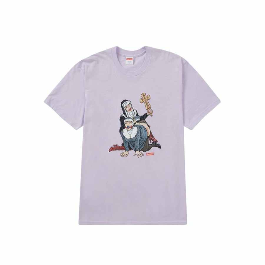 Clothing * | Allowance On Sale Supreme Nuns Tee Light Purple