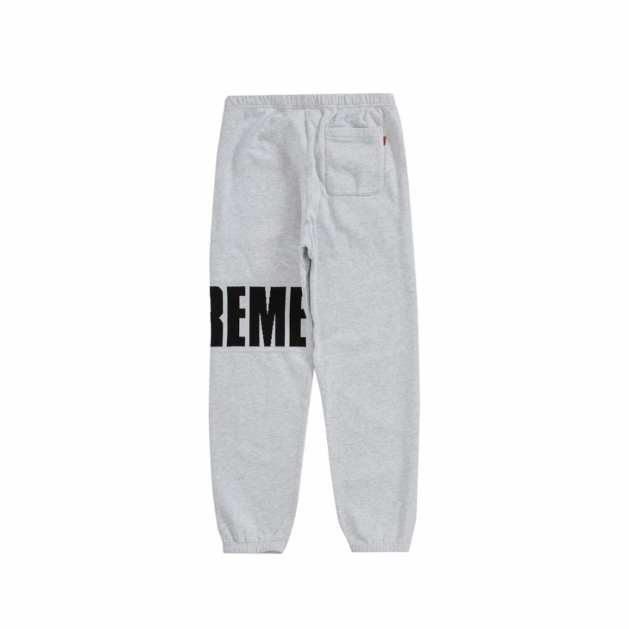 Men * | Promotions Supreme Rib Sweatpant Ash Grey