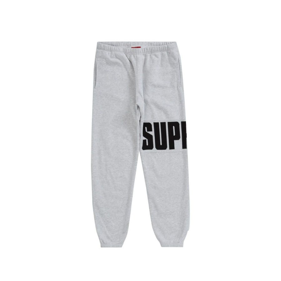 Men * | Promotions Supreme Rib Sweatpant Ash Grey