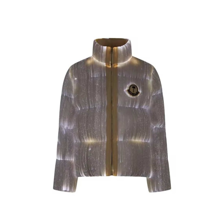 Clothing * | Suitable Price Moncler Maya 70 By Palm Angels Jacket Bright White