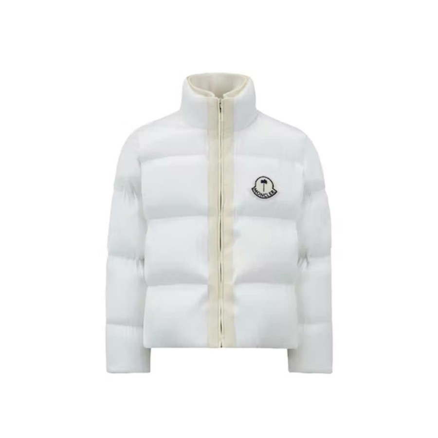 Clothing * | Suitable Price Moncler Maya 70 By Palm Angels Jacket Bright White