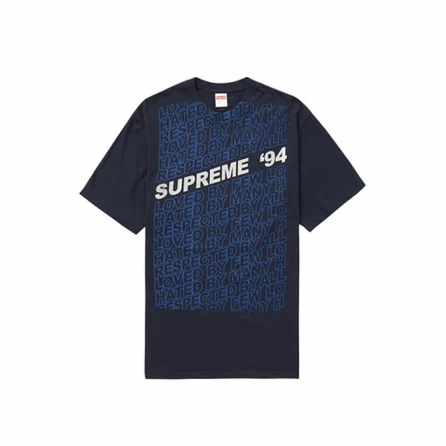 Clothing * | Affordable Price Supreme Respected Tee Navy