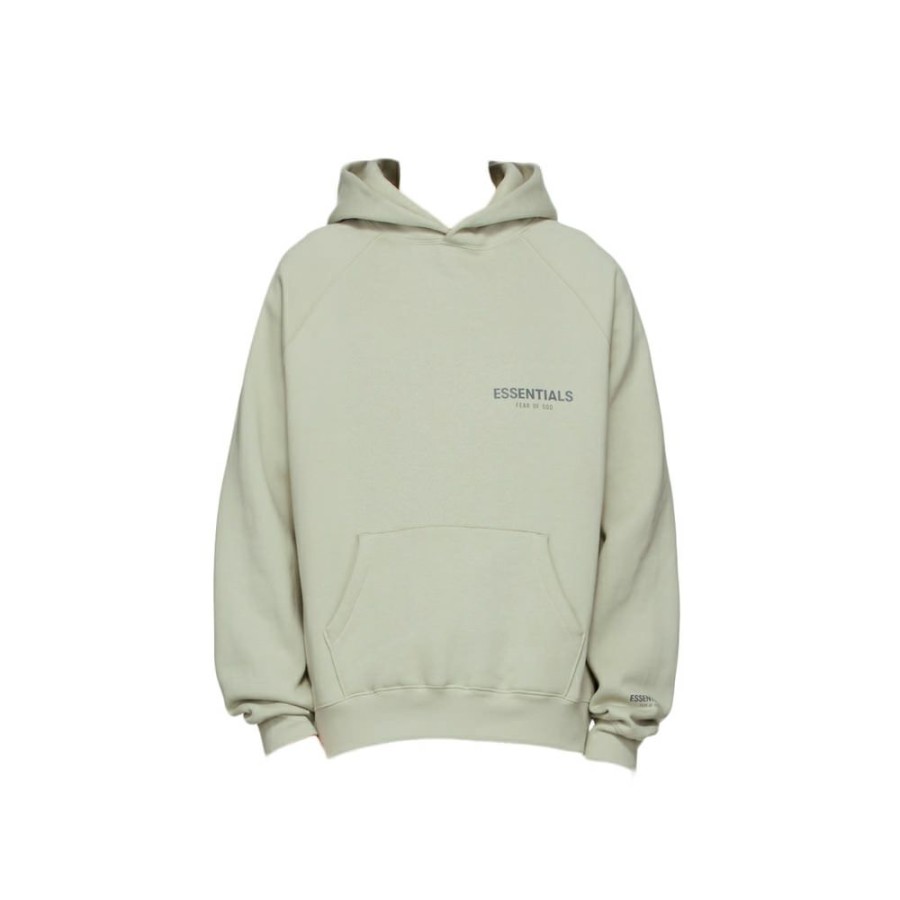 Clothing * | Bargain Sale Fear Of God Essentials Ssense Exclusive Pullover Hoodie Concrete