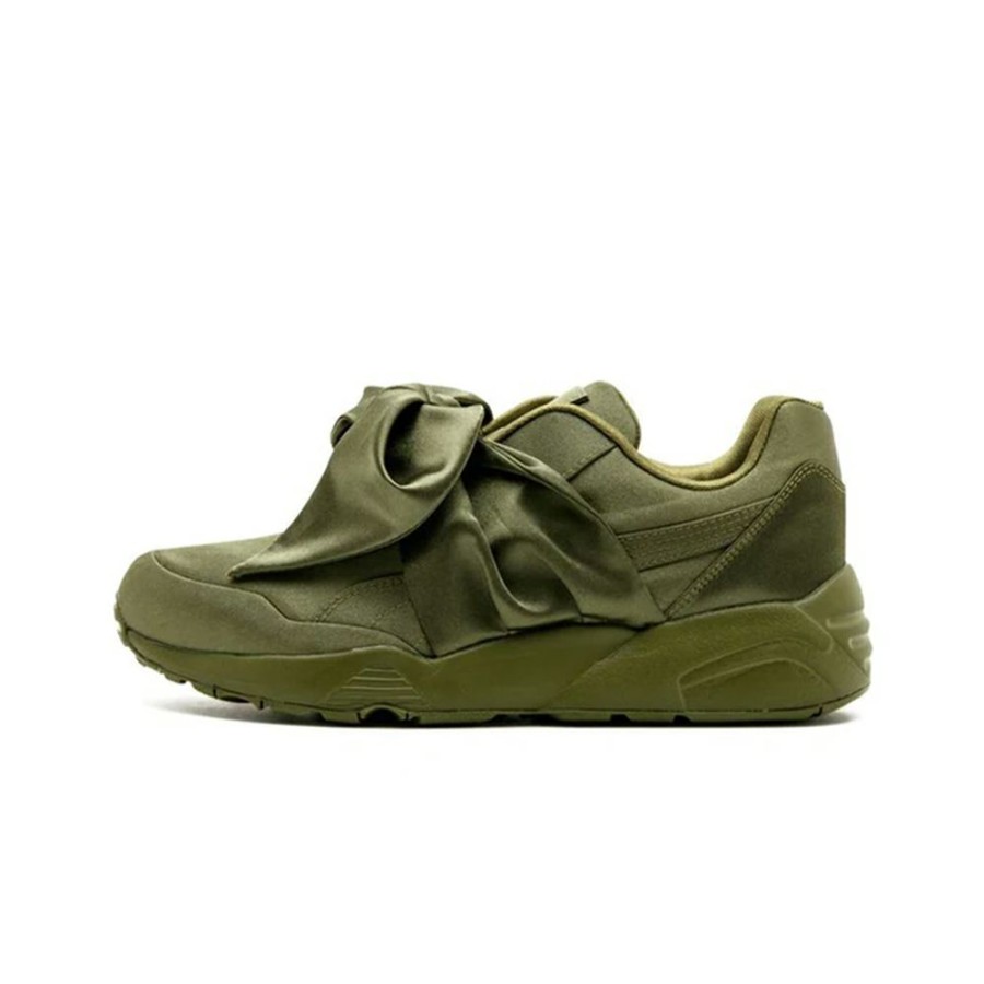 Sneakers * | Bargain Sale Puma Bow Rihanna Fenty Olive (W)