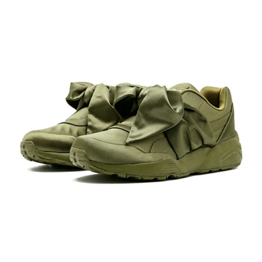 Sneakers * | Bargain Sale Puma Bow Rihanna Fenty Olive (W)