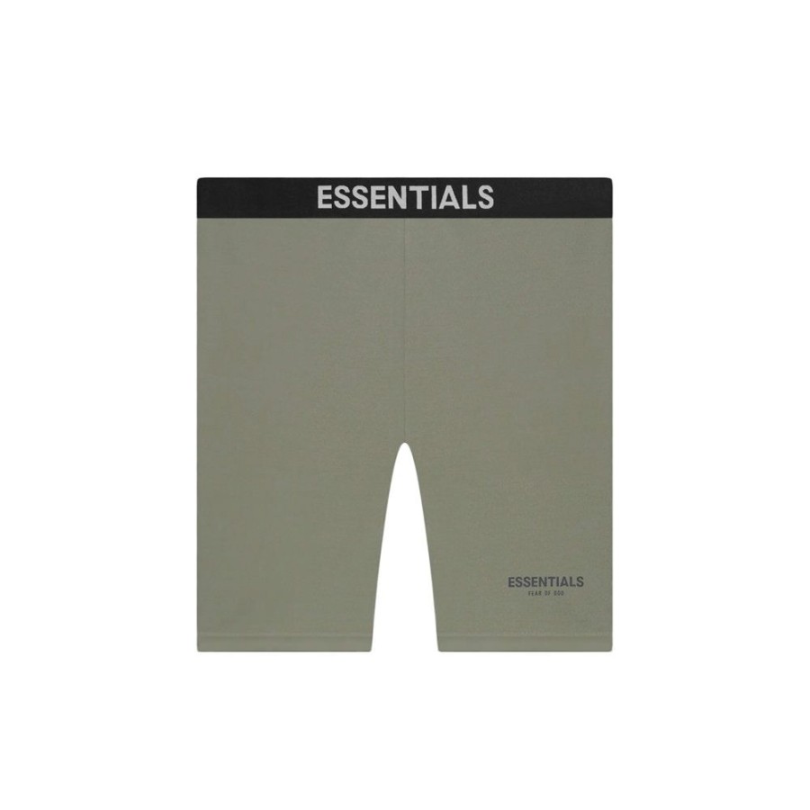 Men * | Suitable Price Fear Of God Essentials Athletic Biker Shorts Charcoal/Grey Flannel