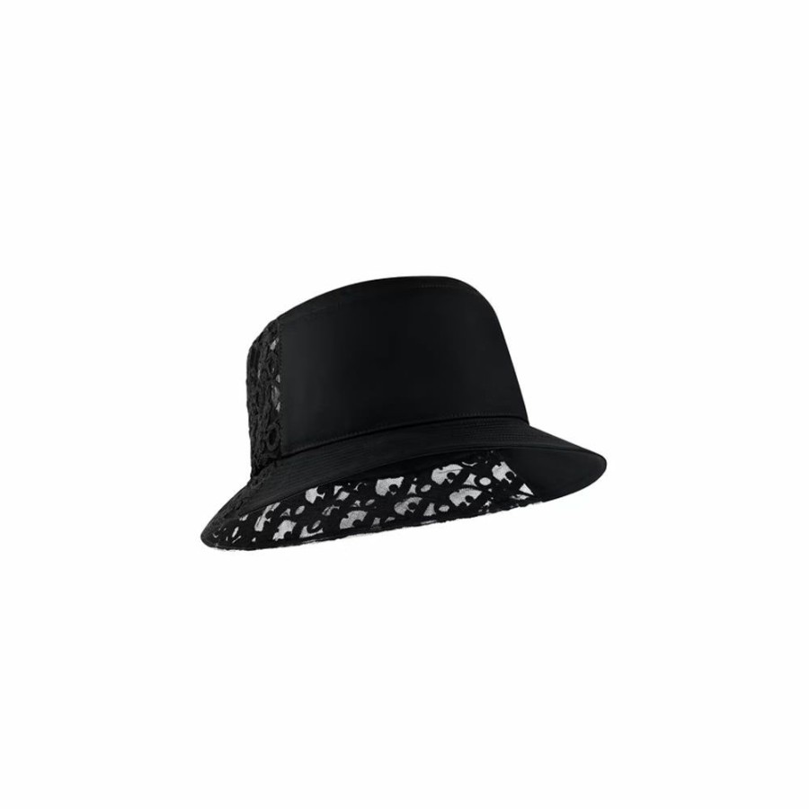 Men * | Moderate Price Dior X Cactus Jack Oblique Canvas Bucket Hat Black