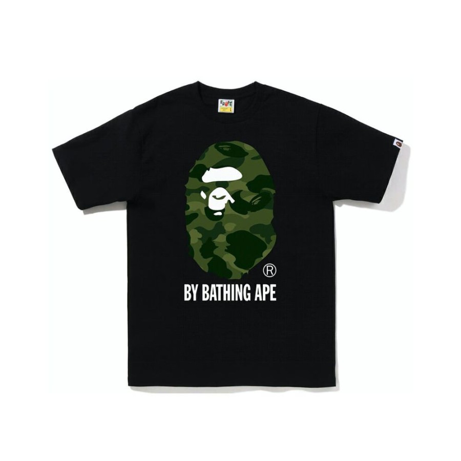 Clothing * | Affordable Price Bape Color Camo By Bathing Ape Tee (Fw22) Black Green