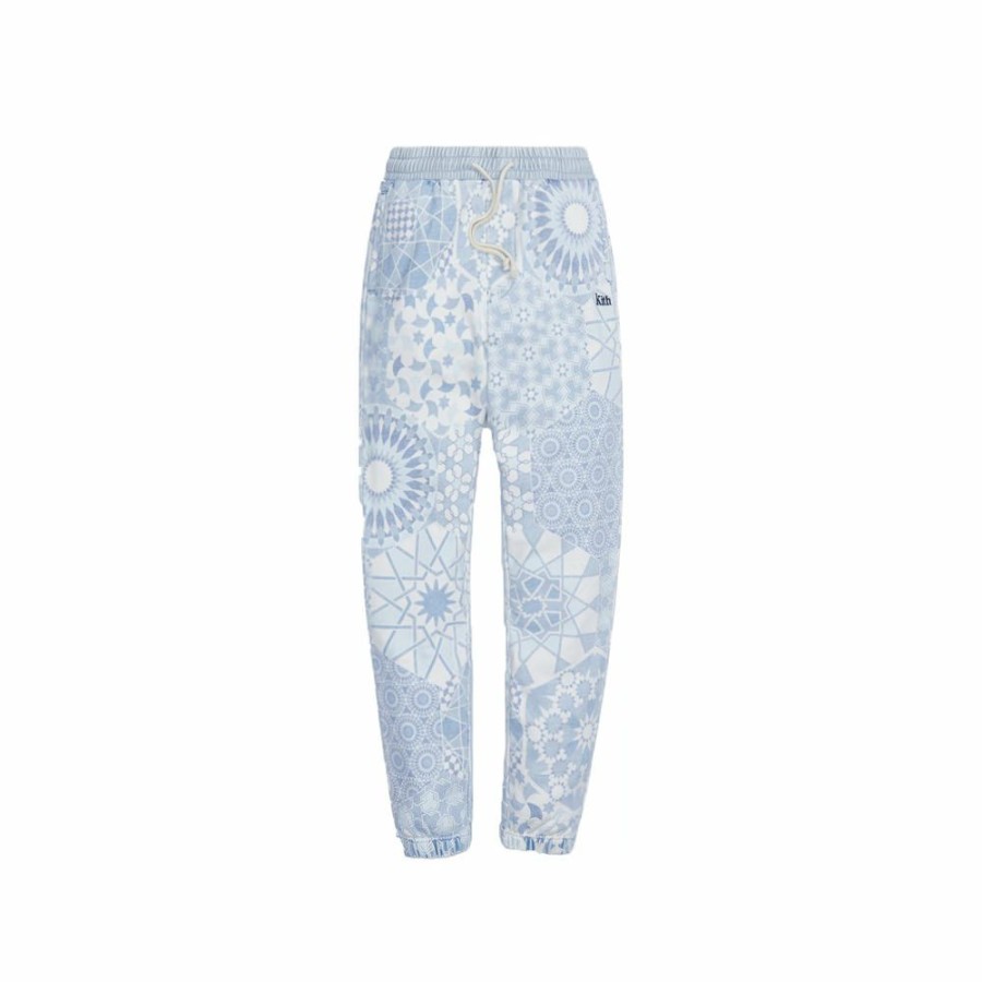 Men * | On Discount Kith Moroccan Tile Williams I Sweatpant Avalanche