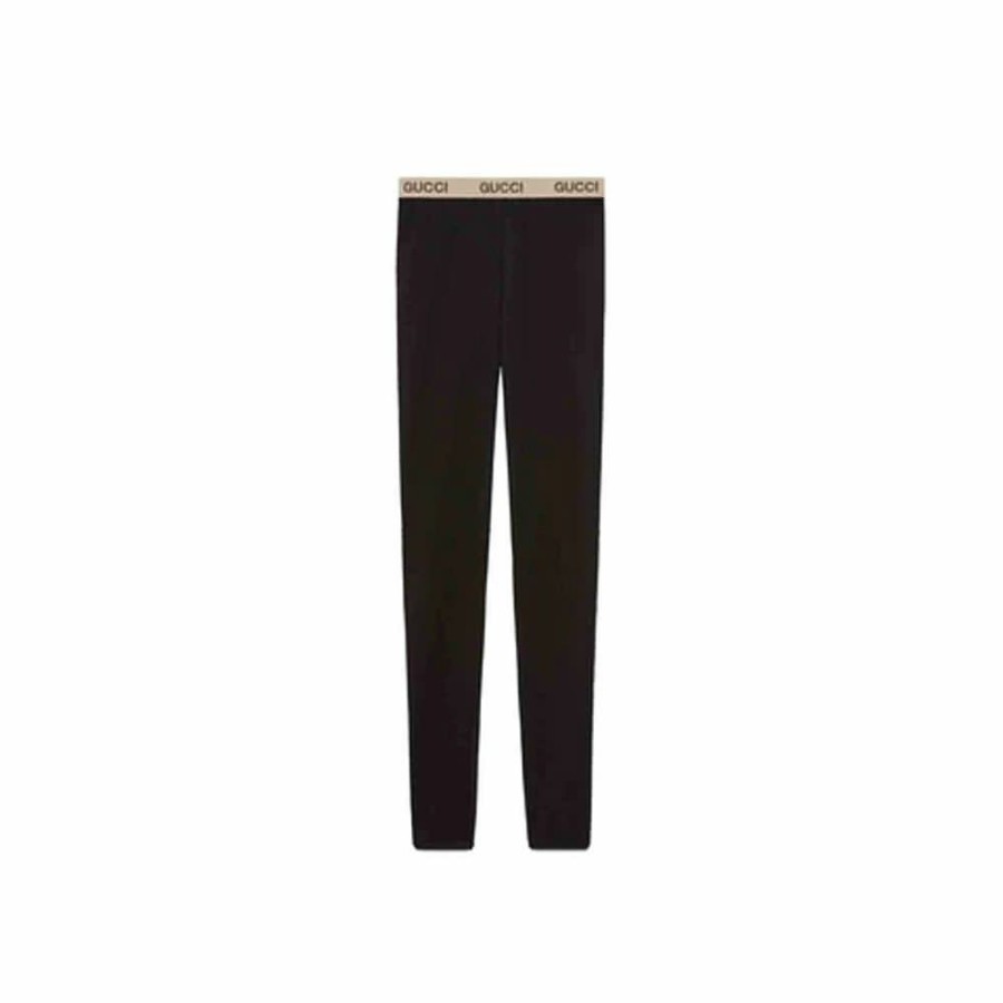 Men * | Favorable Price Gucci X The North Face Leggings Leggings Black