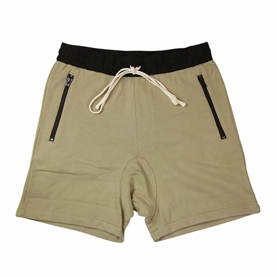 Men * | Favorable Price Fear Of God Fog Essentials Drawstring Shorts Chinchilla