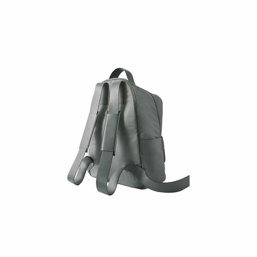 Men * | Temporary Discount Fear Of God Mr. Porter Exclusive Logo-Appliqued Leather-Trimmed Shell Backpack Gray