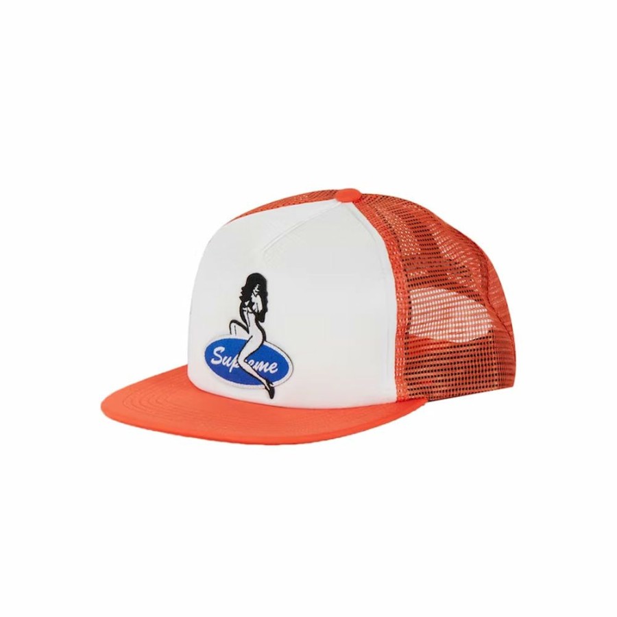 Women * | Economic Price Supreme Pin Up Mesh Back 5-Panel Orange