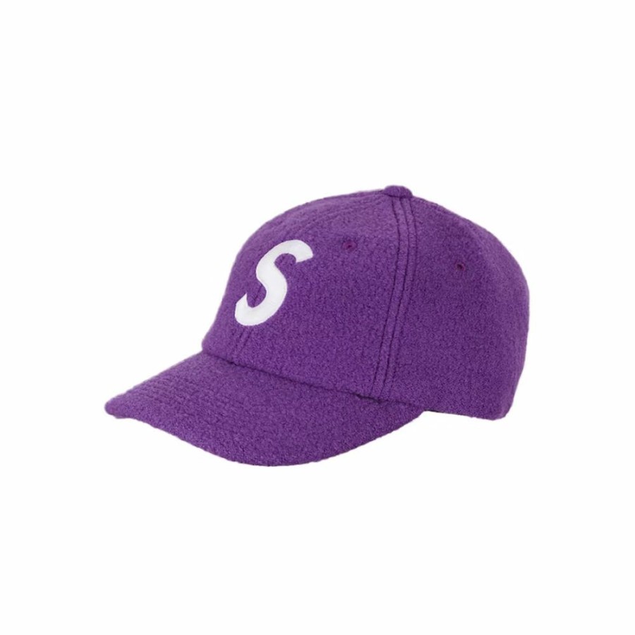 Women * | With Discount And Promotion Supreme Boiled Wool S Logo 6-Panel Purple