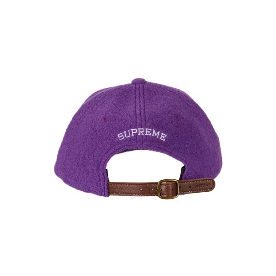 Women * | With Discount And Promotion Supreme Boiled Wool S Logo 6-Panel Purple