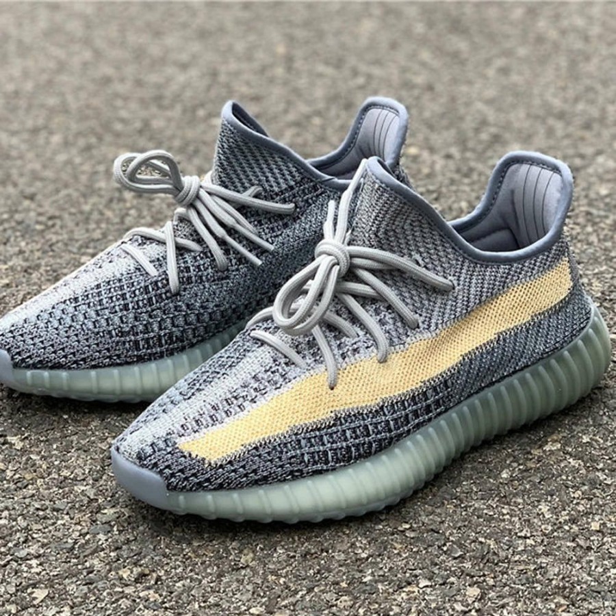 Sneakers * | Promotions Adidas Yeezy Boost 350 V2 Ash Blue