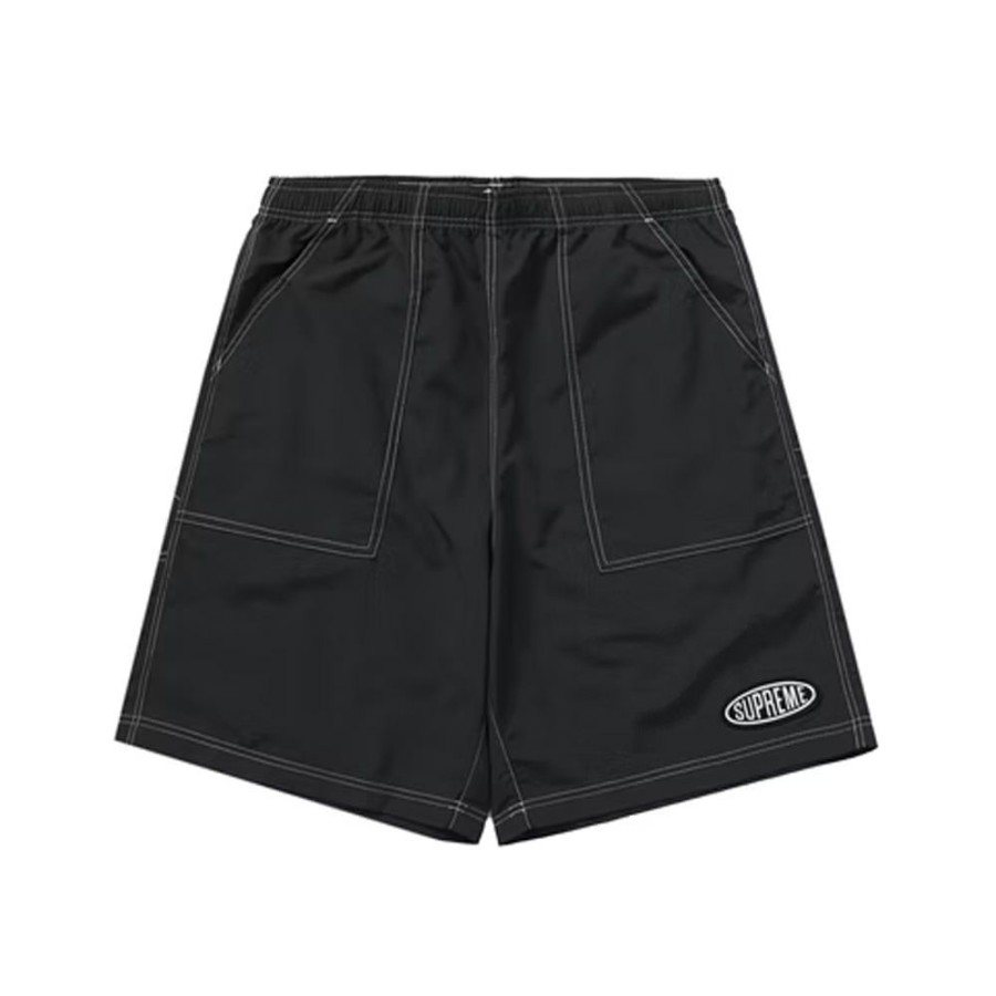 Men * | Clearance Sale Supreme Nylon Painter Short Black