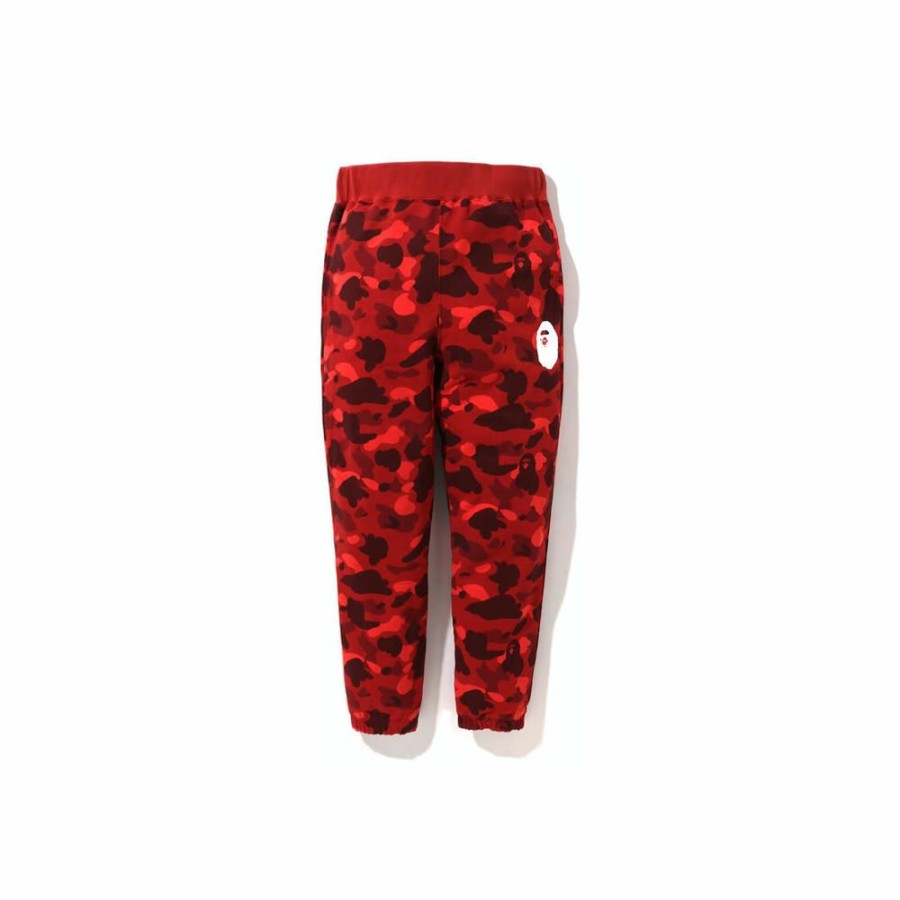 Men * | Affordable Price Bape Color Camo Sweat Pants (Fw22) Red