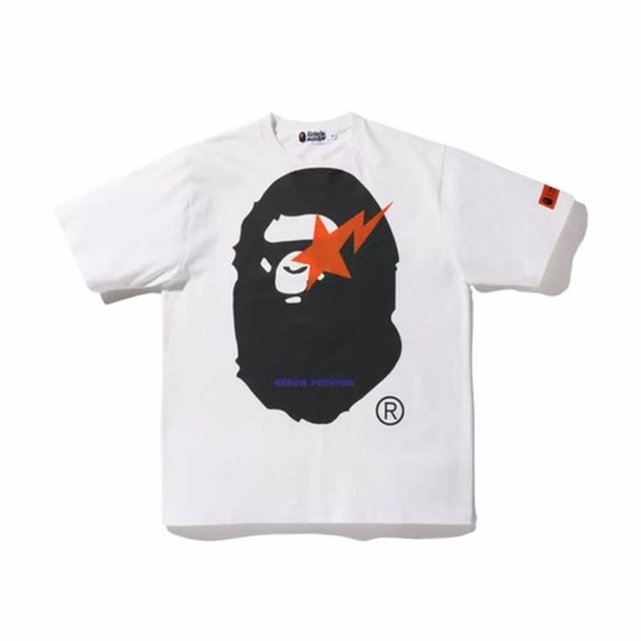 Clothing * | Special Offer Bape X Heron Preston Relaxed Fit Tee White