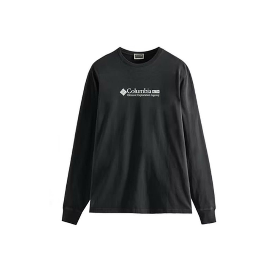 Clothing * | Competitive Price Kith Columbia Element Exploration Agency L/S Tee Black