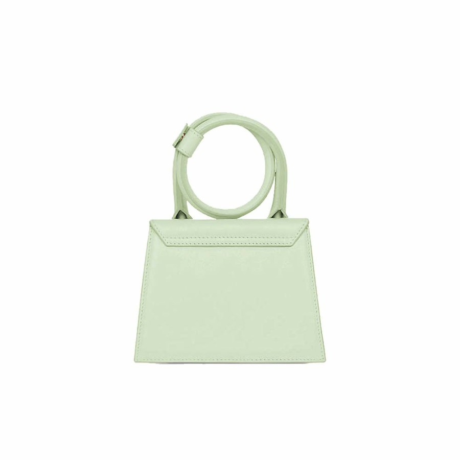 Women * | Clearance Sale Jacquemus Le Chiquito Noeud Medium Leather Top-Handle Bag