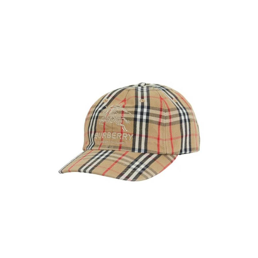 Men * | Affordable Price Supreme Burberry Denim 6-Panel Beige