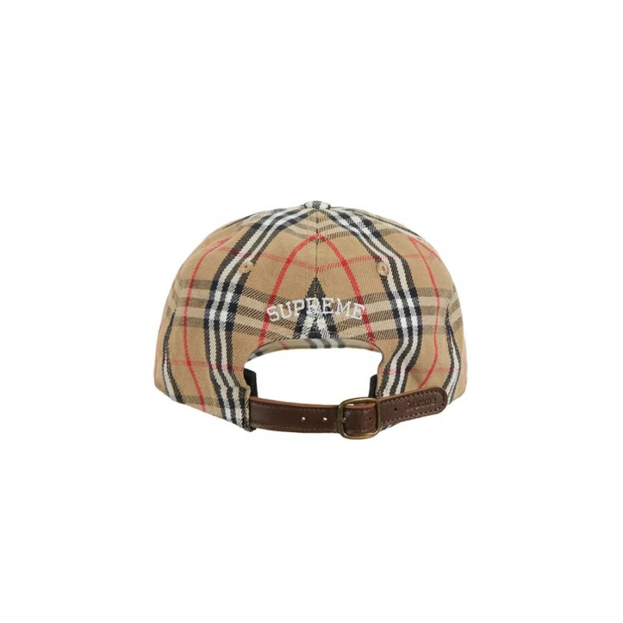 Men * | Affordable Price Supreme Burberry Denim 6-Panel Beige