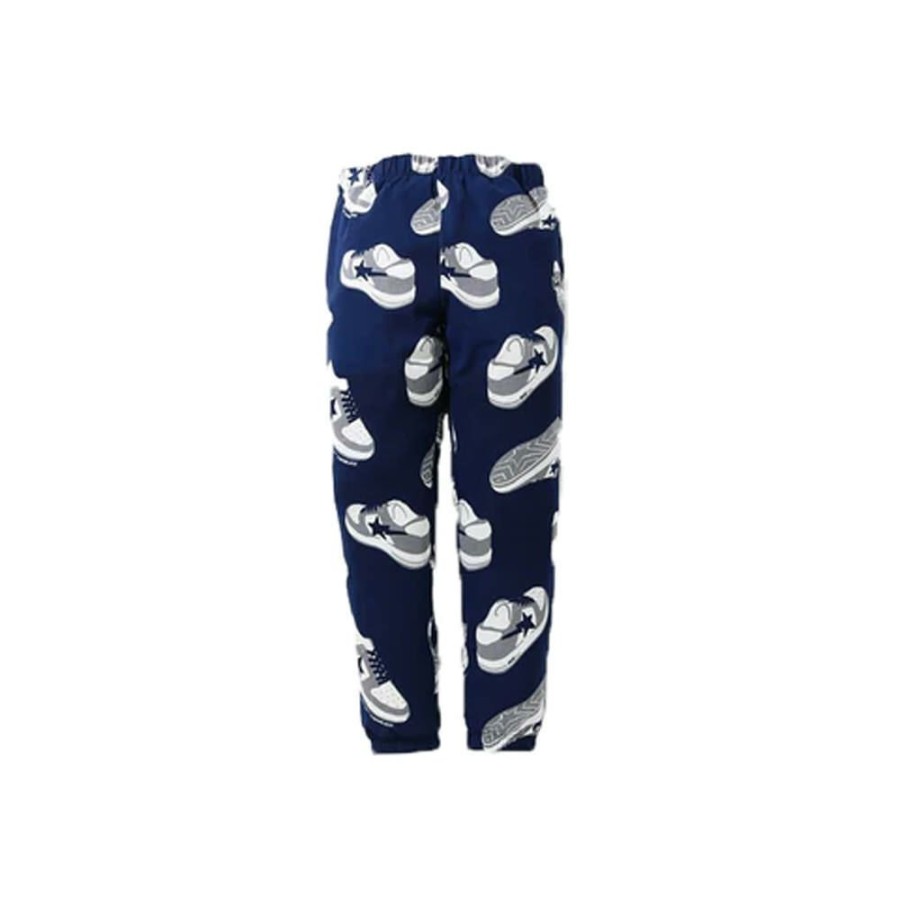 Men * | Favorable Price Bape Sta Random Sweatpants Navy