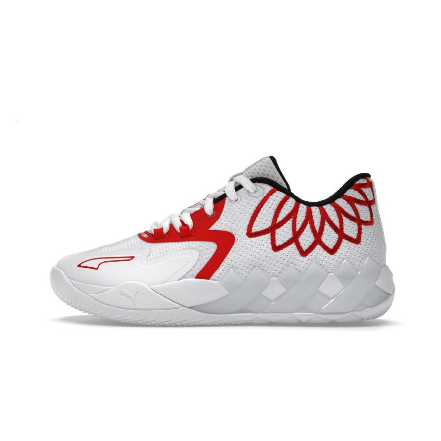 Sneakers * | With Discount And Promotion Puma Lamelo Ball Mb.01 Lo Team Colors White High Risk Red