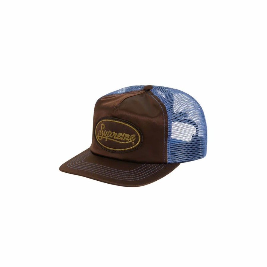 Men * | Cut-Rate Supreme Silk Mesh Back 5-Panel Brown