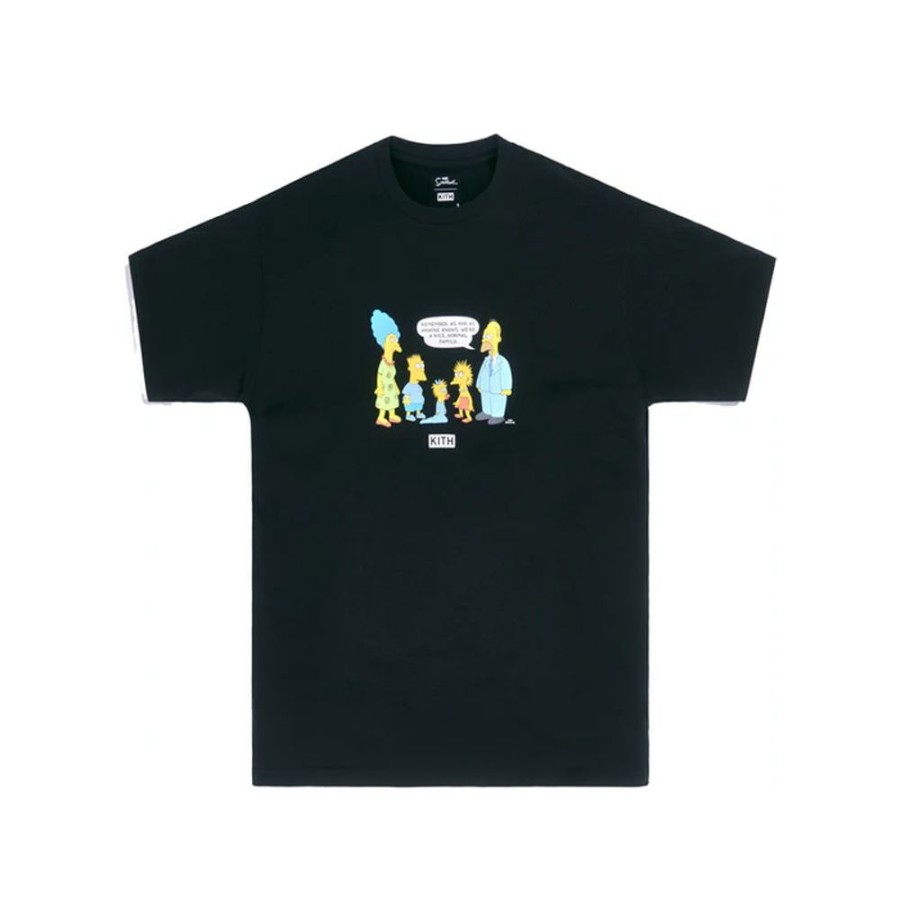 Clothing * | Reasonable Price Kith X The Simpsons Original Family Tee Black