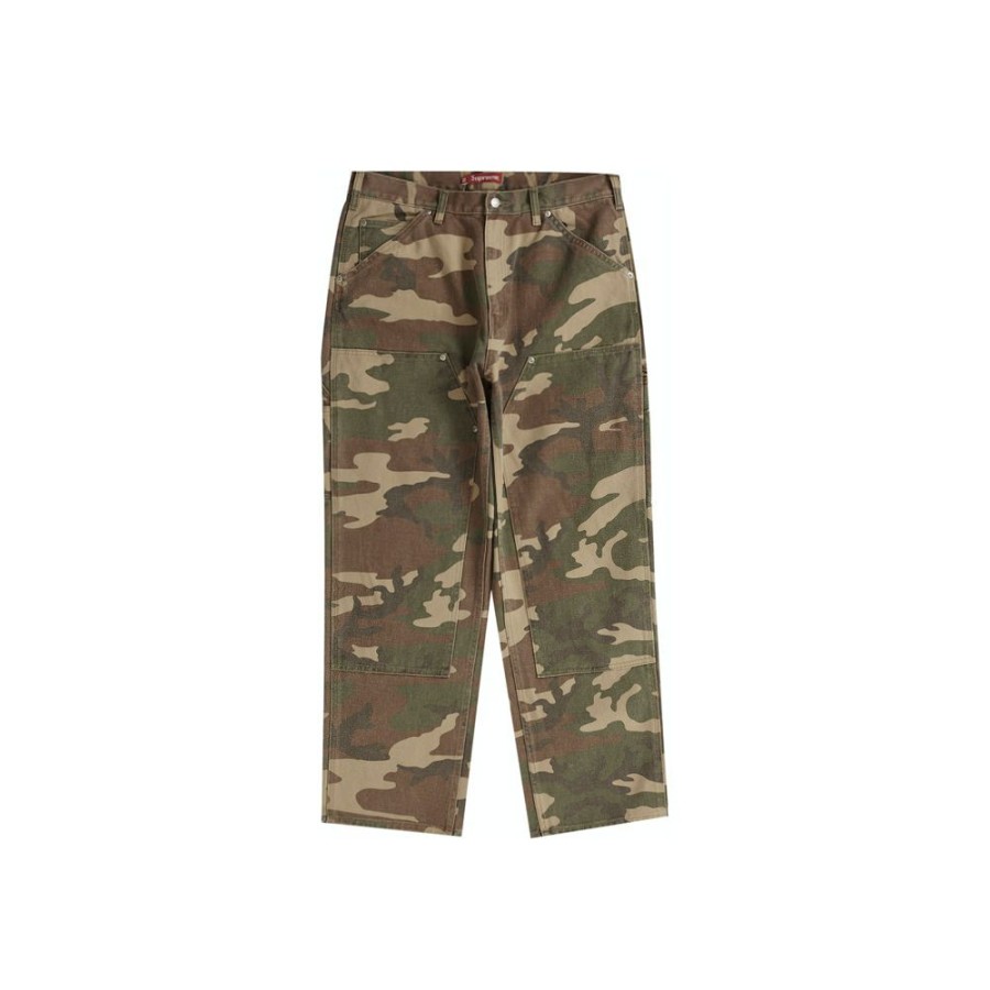 Men * | Special Price Supreme Double Knee Painter Pant (Ss23) Woodland Camo